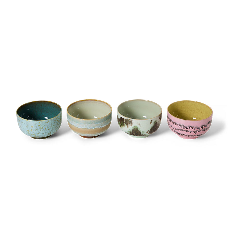 70s Ceramics: Noodle Bowls Dada, Set of 4