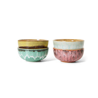 Thumbnail for HKLiving 70s Ceramics: XS Bowls Modernist, Set of 4 KST0174