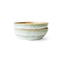 Thumbnail for HKLiving 70s Ceramics: Pasta Bowls Petal, set of 2 KST0178