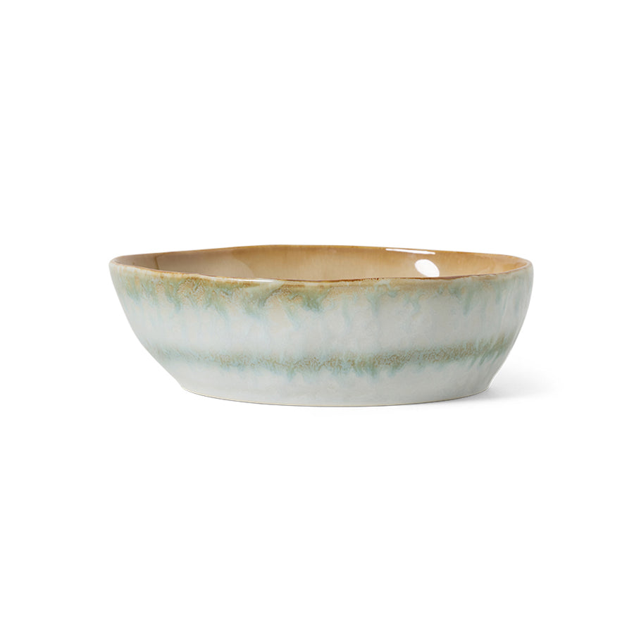 HKLiving 70s Ceramics: Pasta Bowls Petal, set of 2 KST0178