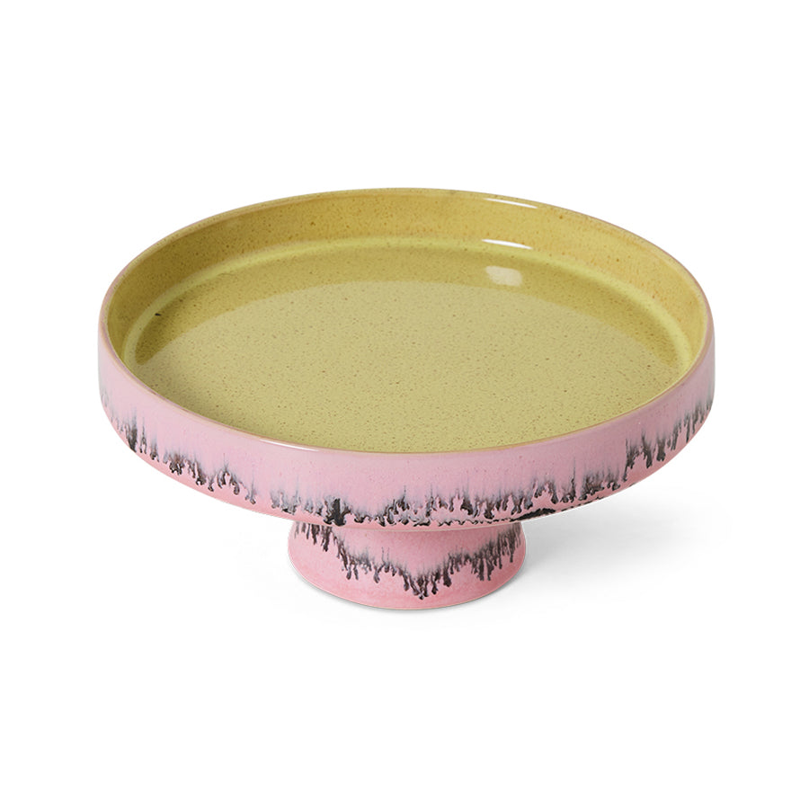 HK Living 70s Ceramics: Bowl On Base Bubble KST0185