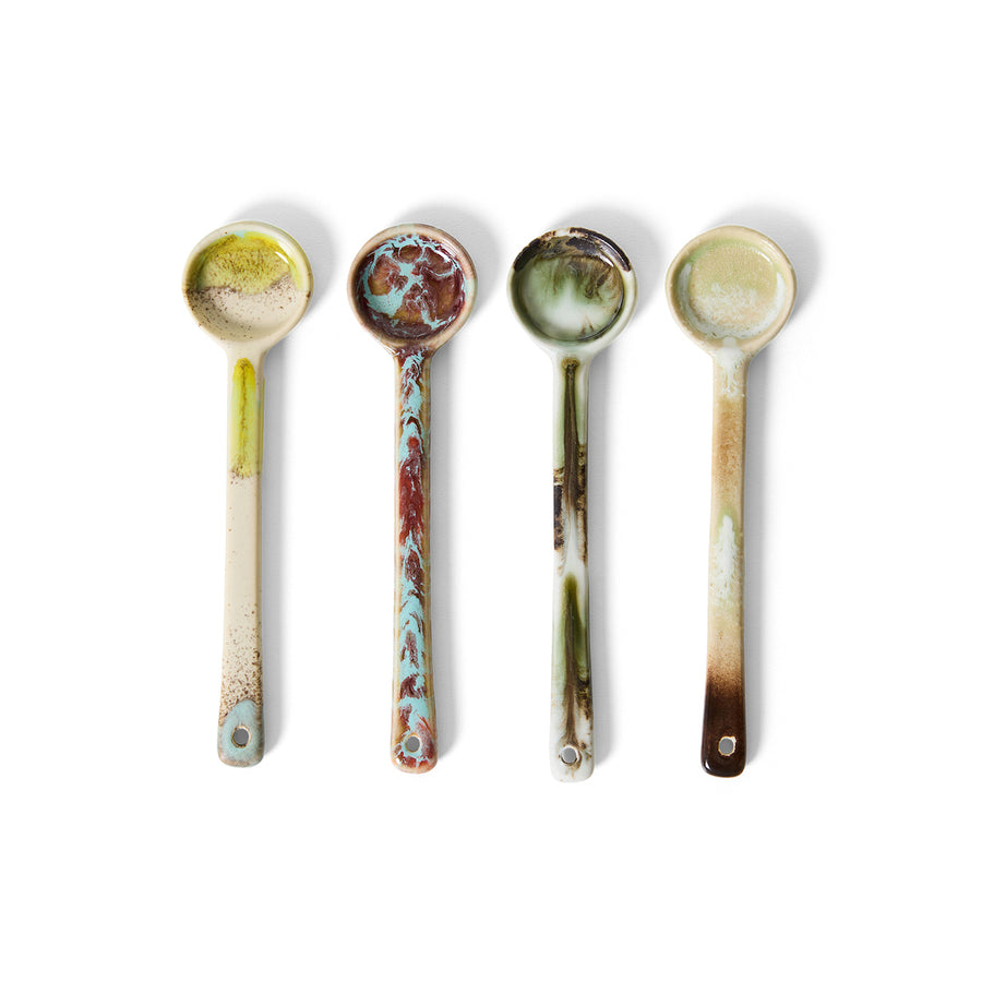 70s Ceramics: Spoons Blend, M, Set of 4
