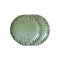 Thumbnail for HKLIVING 70's Ceramics Dessert Plate Fleck, Set of 2
