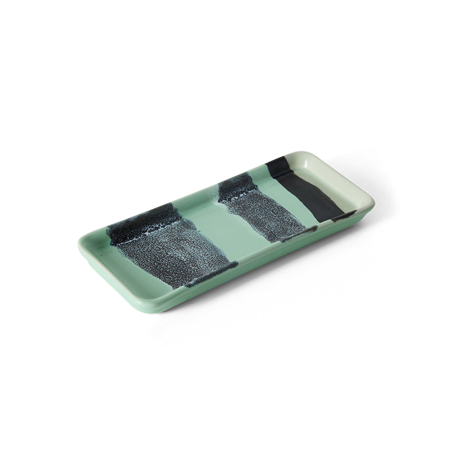 70s Ceramics: Small Dish River