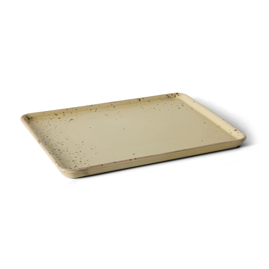 70s Ceramics: Large Tray Grit