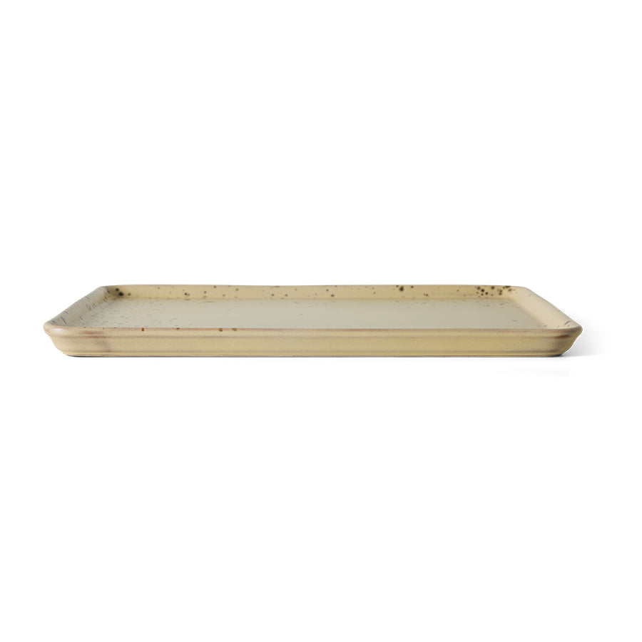 70s Ceramics: Large Tray Grit