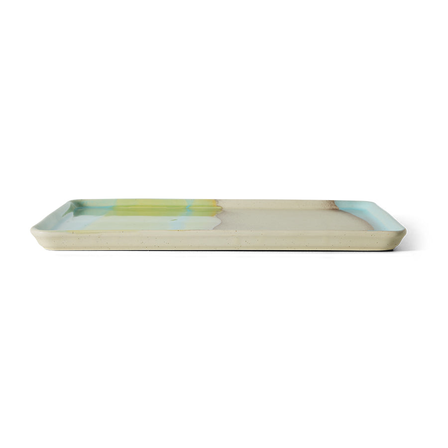 70s Ceramics: Large Tray Glint