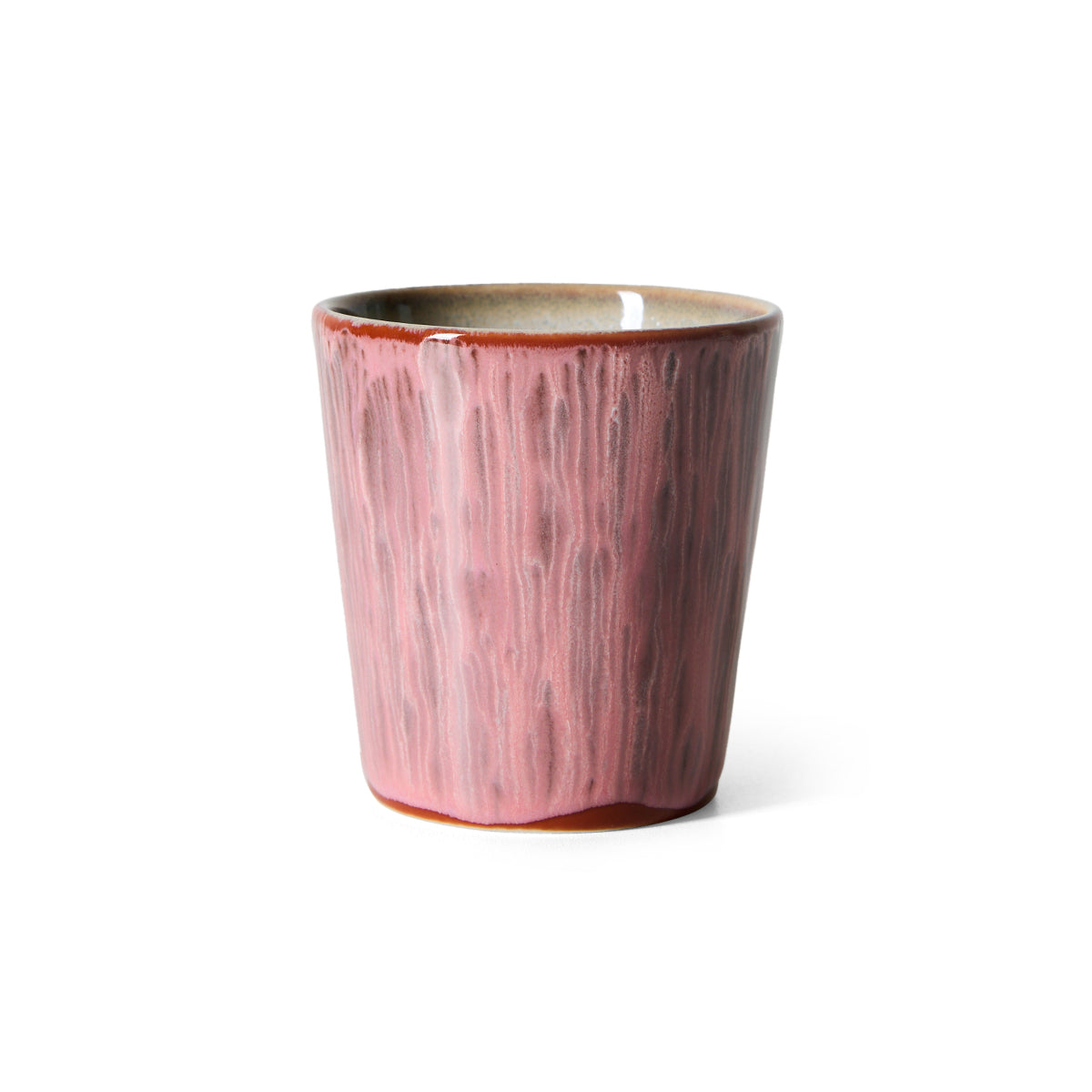 70s Ceramics: Coffee Mug Rhubarb