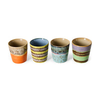 Thumbnail for Pre-order 70s Ceramics: Coffee Mugs Funky, Set of 4