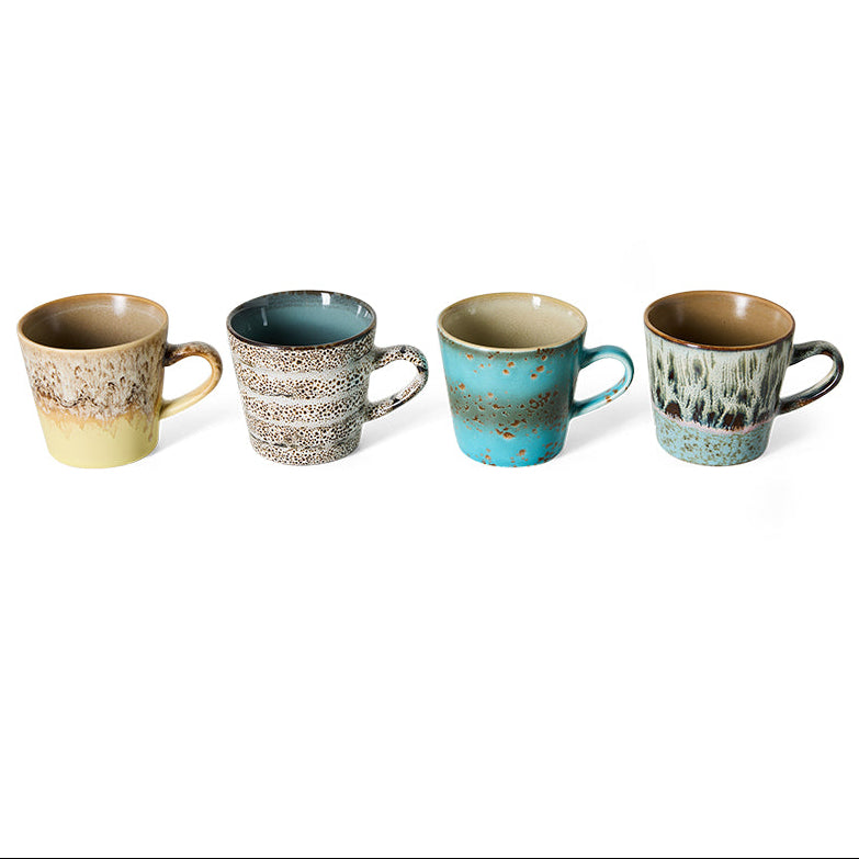Pre-order 70s Ceramics: Americano Mugs Lavish, Set of 4