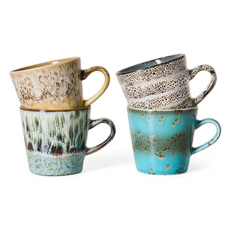 Pre-order 70s Ceramics: Americano Mugs Lavish, Set of 4