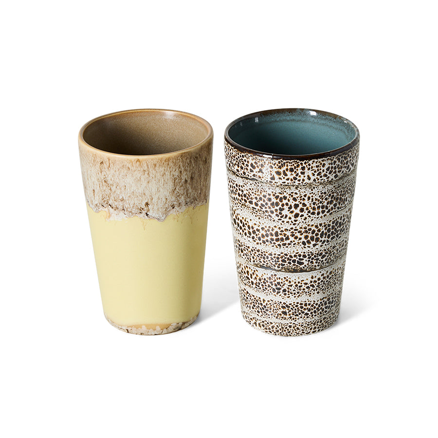 70s Ceramics: Tea Mugs Dolce, Set of 2