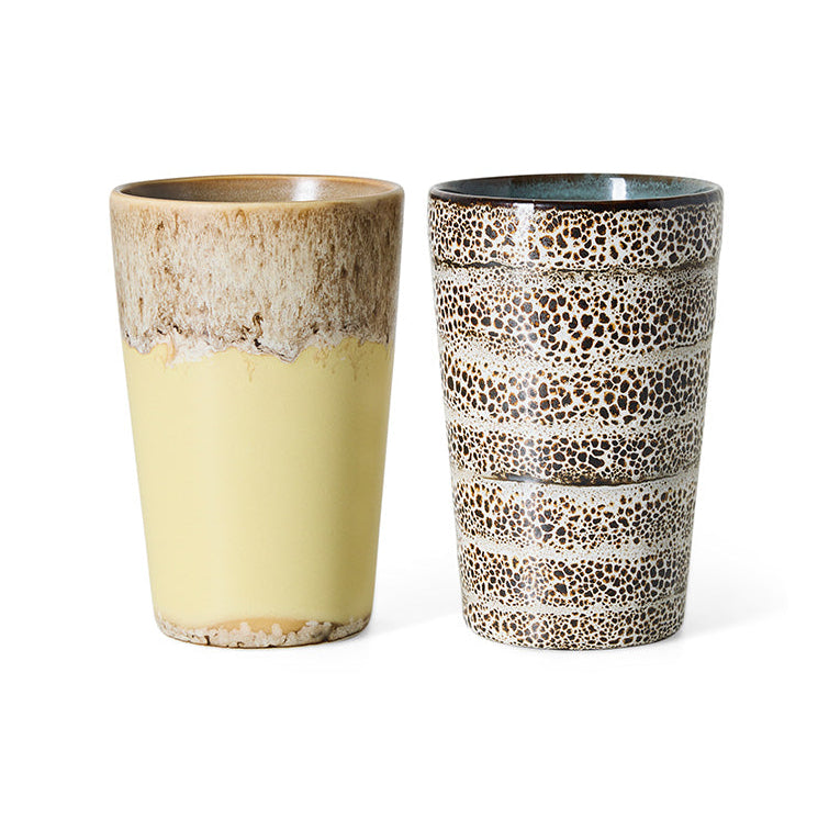 70s Ceramics: Tea Mugs Dolce, Set of 2