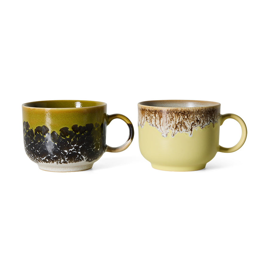 Pre-order 70s Ceramics: Tea Cups Cravings, Set of 2