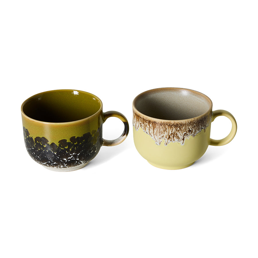 Pre-order 70s Ceramics: Tea Cups Cravings, Set of 2
