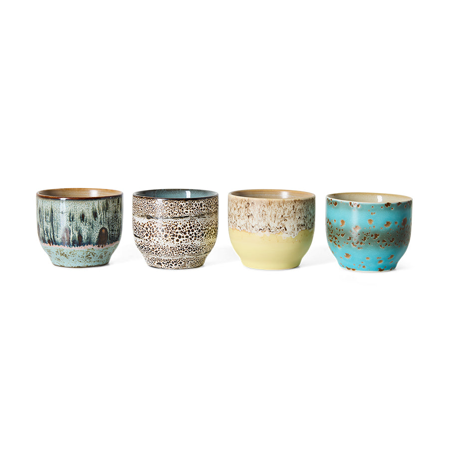 Pre-order 70s Ceramics: Café Cups Abundance, Set of 4
