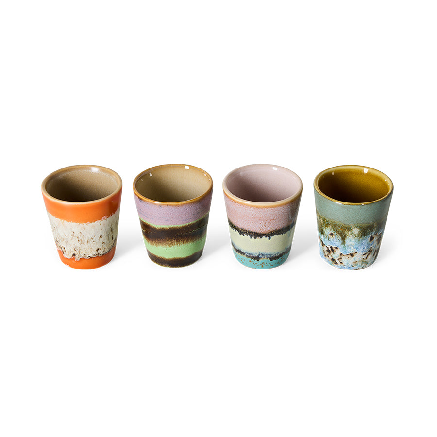 Pre-order 70s Ceramics Ristretto Mugs Nostalgia, Set of 4