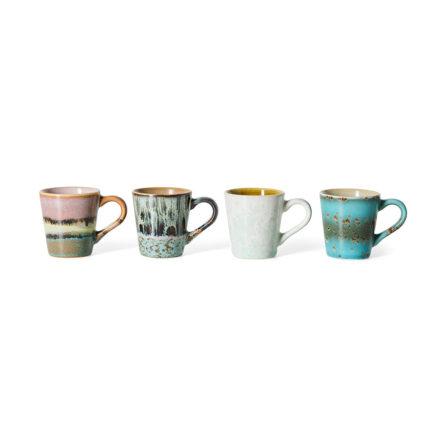 Pre-order 70s Ceramics: Espresso Mugs Softness, Set of 4