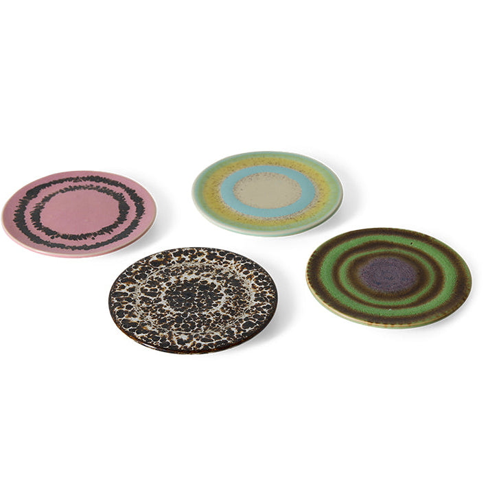 Pre -order 70s Ceramics: Coasters Final Touch, Set of 4