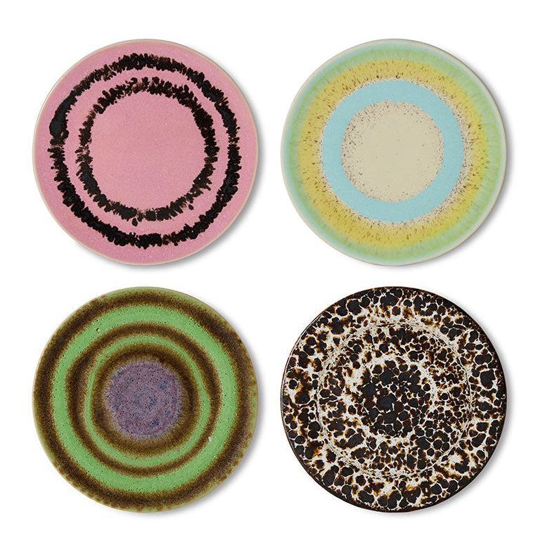 Pre -order 70s Ceramics: Coasters Final Touch, Set of 4