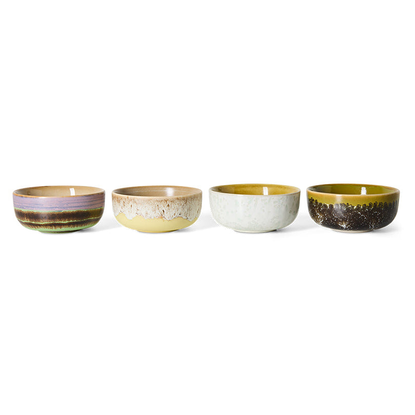 Pre-order 70s Ceramics: Tapas Bowls Sweet, Set of 4