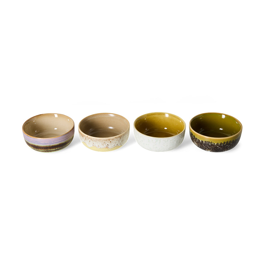 Pre-order 70s Ceramics: Tapas Bowls Sweet, Set of 4