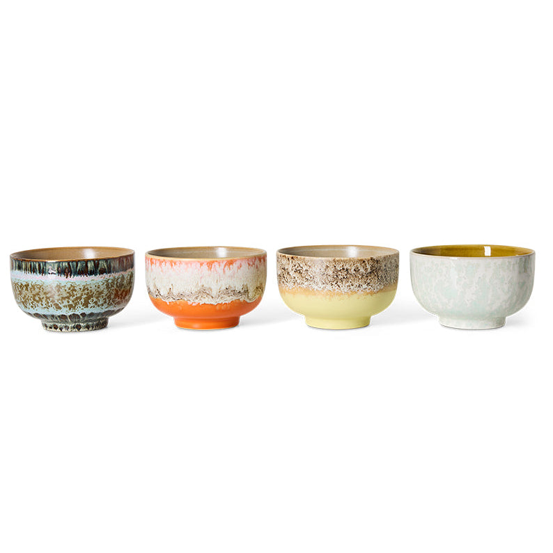 Pre-order 70s Ceramics: Noodle Bowls Sunset, Set of 4