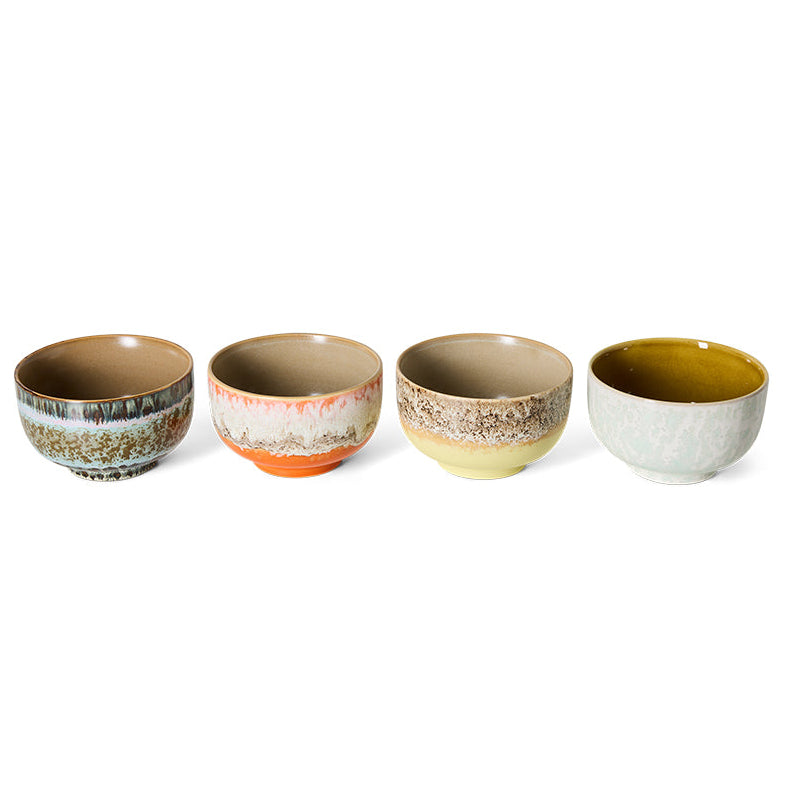 Pre-order 70s Ceramics: Noodle Bowls Sunset, Set of 4