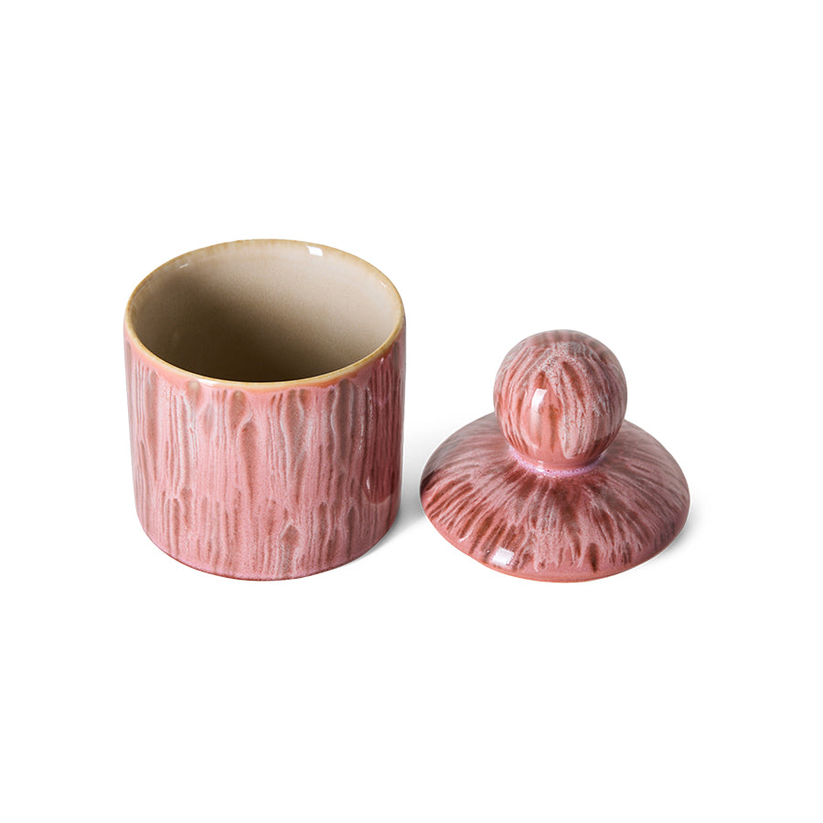 Pre-order 70s Ceramics: Storage Jar Rhubarb, Small
