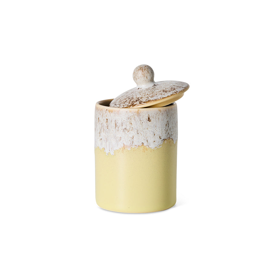 Pre-order 70s Ceramics: Storage Jar Custard