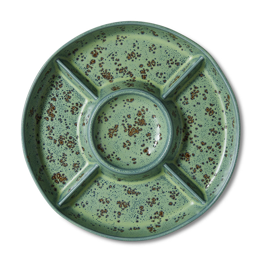70s Ceramics: Snack Plateau Minty