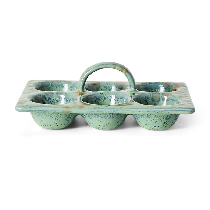 Pre-order 70s Ceramics: Egg Tray Minty