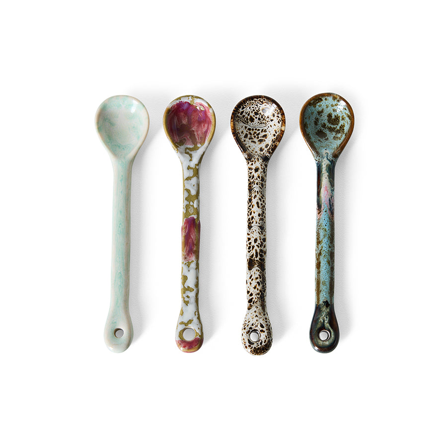 Pre-order 70s Ceramics: Spoons Marine, M, set of 4
