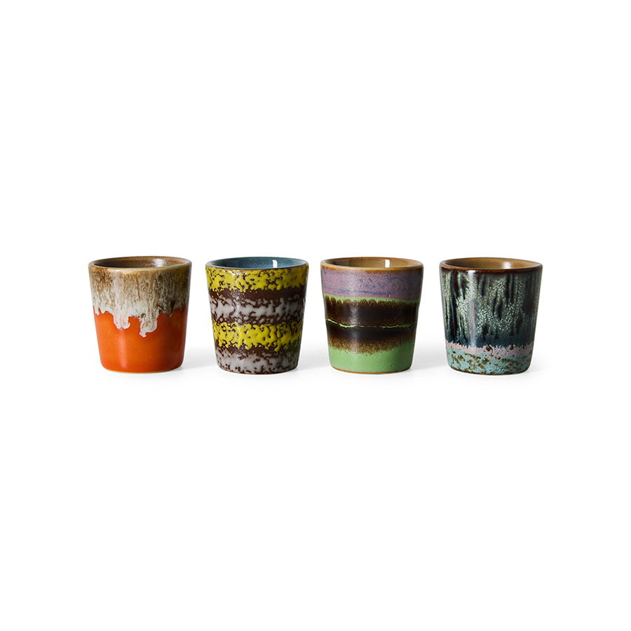 Pre-order 70s Ceramics: Egg Cups Bright, Set of 4