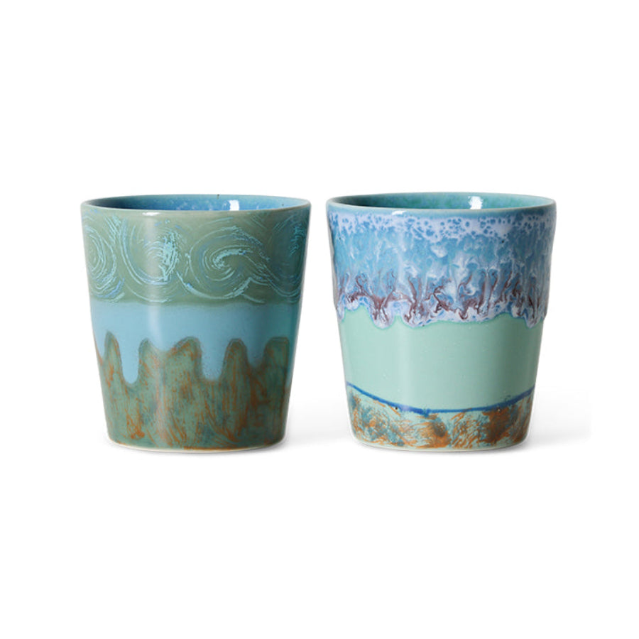 70s Ceramics: Van Gogh Coffee Mugs: Self Portrait