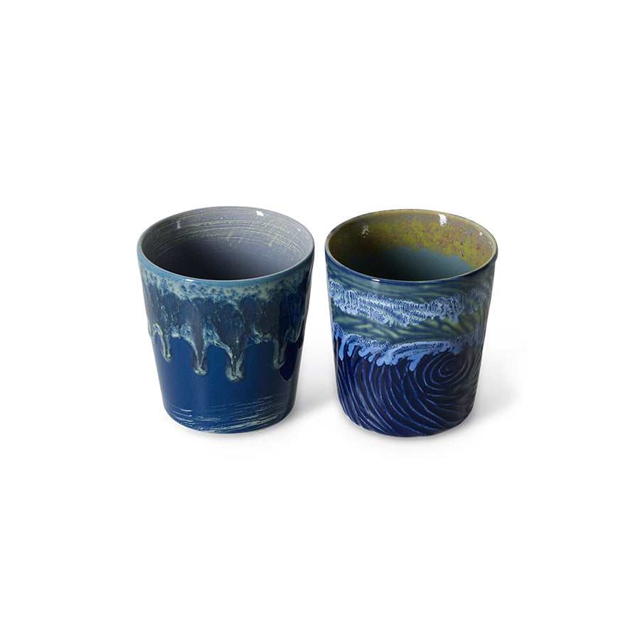 70s Ceramics: Van Gogh Coffee Mugs: Starry Night