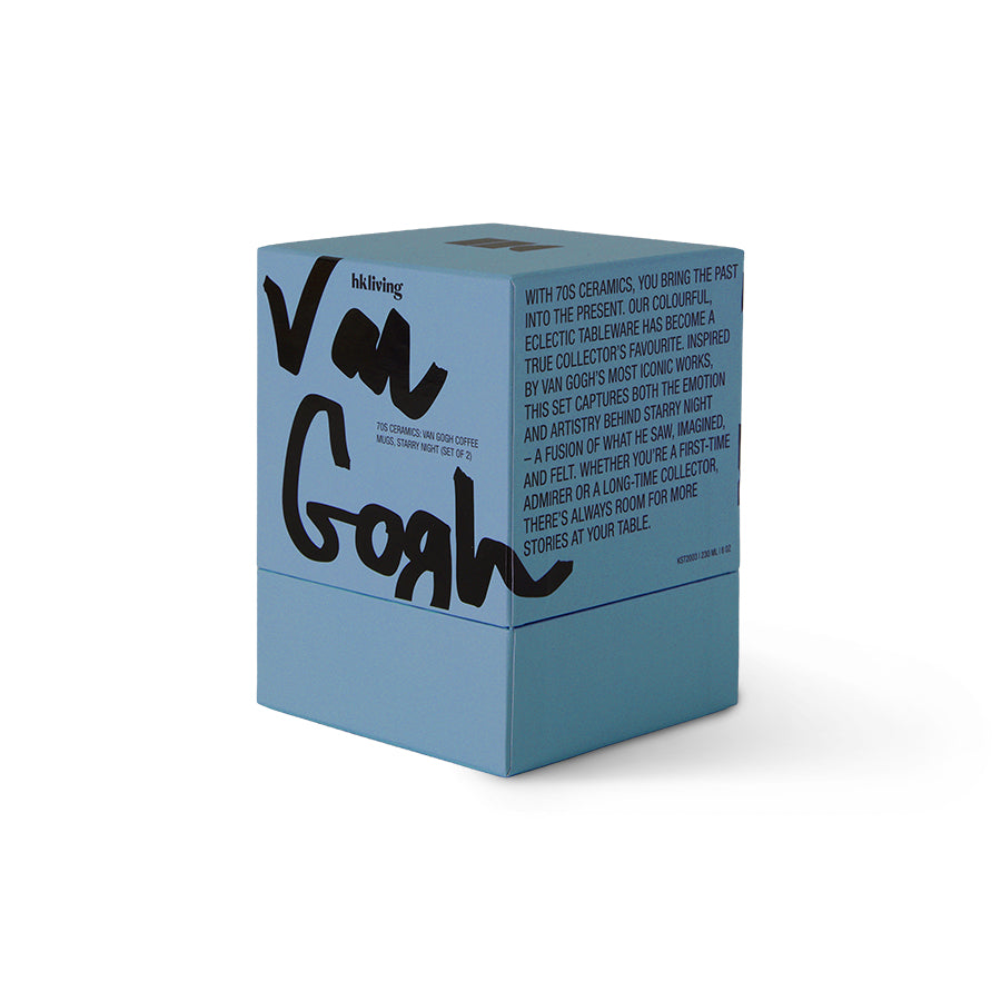 70s Ceramics: Van Gogh Coffee Mugs: Starry Night