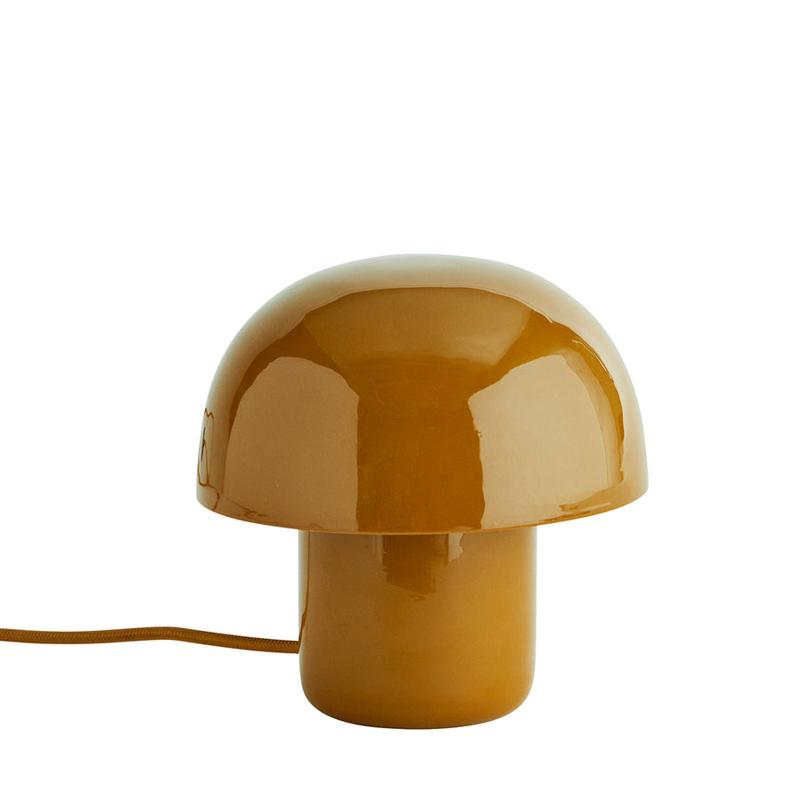 Enamel Table Lamp - Dark Mustard