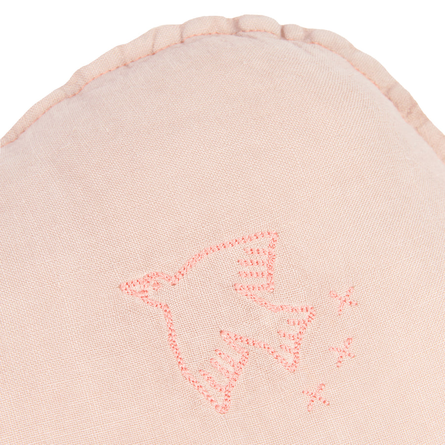 Linen Français Cloud Cushion - Mauve Pink