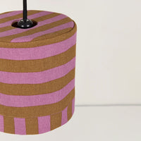 Thumbnail for Pendant Lampshade Diam. 20cm Linda - Pink Curry Stripes