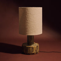 Thumbnail for Ceramic Lamp Base Reactive Green with Boucle Shade