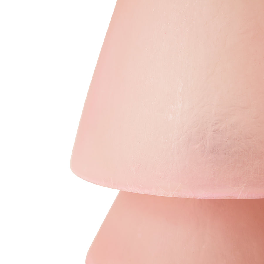 Glass Fiber Table Lamp Pink