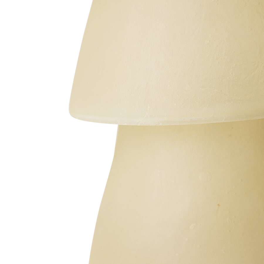 Glass Fiber Table Lamp Off White