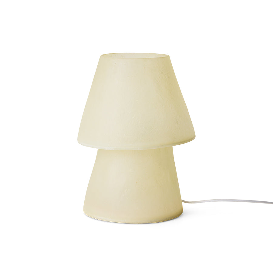 Glass Fiber Table Lamp Off White