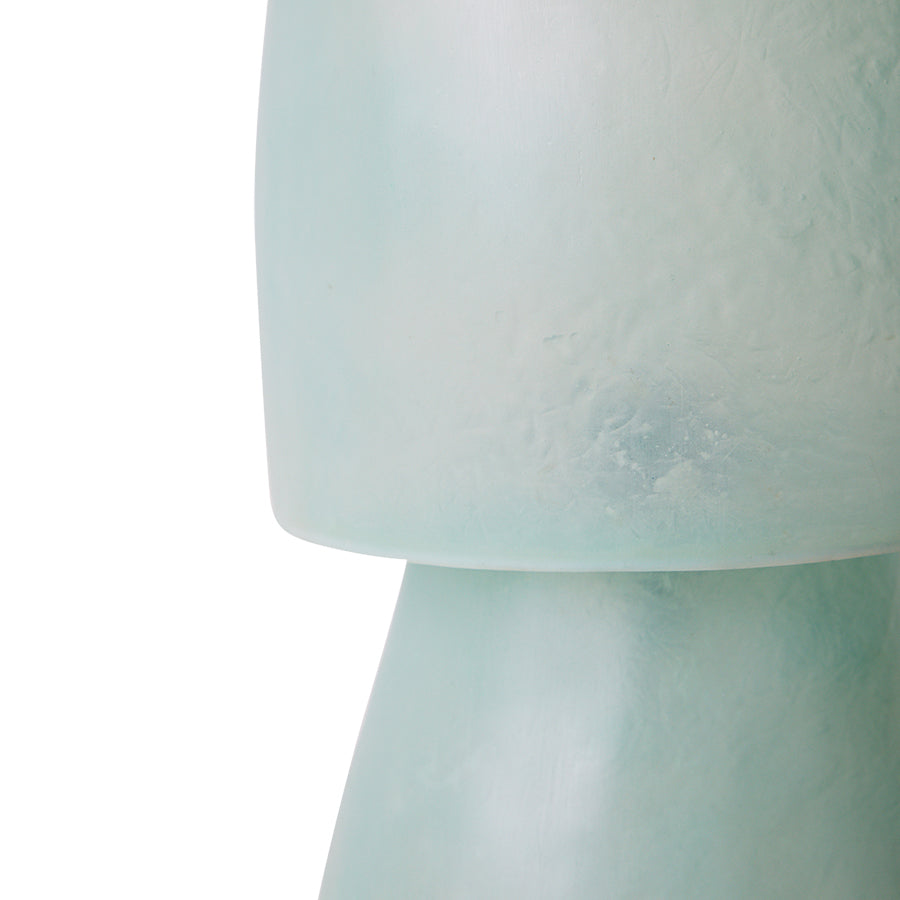 Glass Fiber Table Lamp Petrol Blue