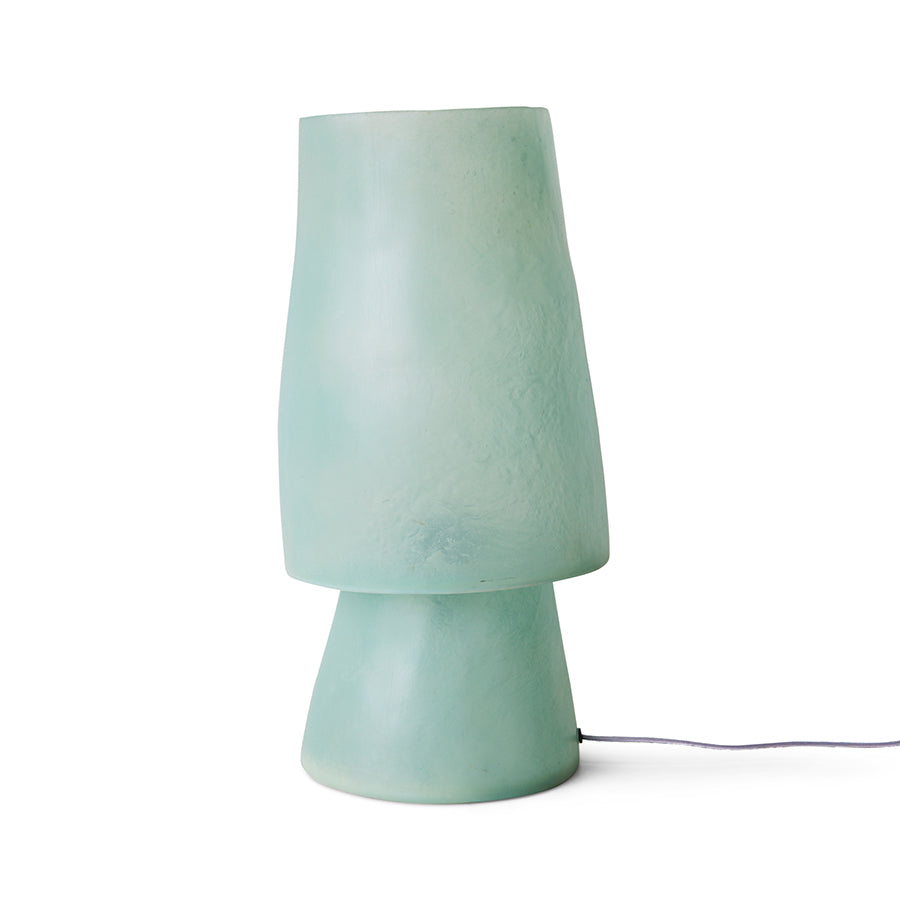 Glass Fiber Table Lamp Petrol Blue