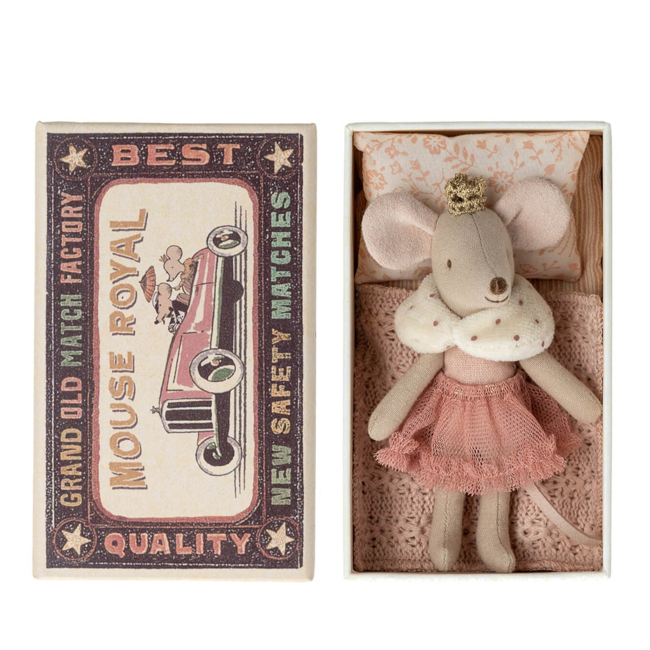 Princess Mouse Little Sister Mouse in Matchbox