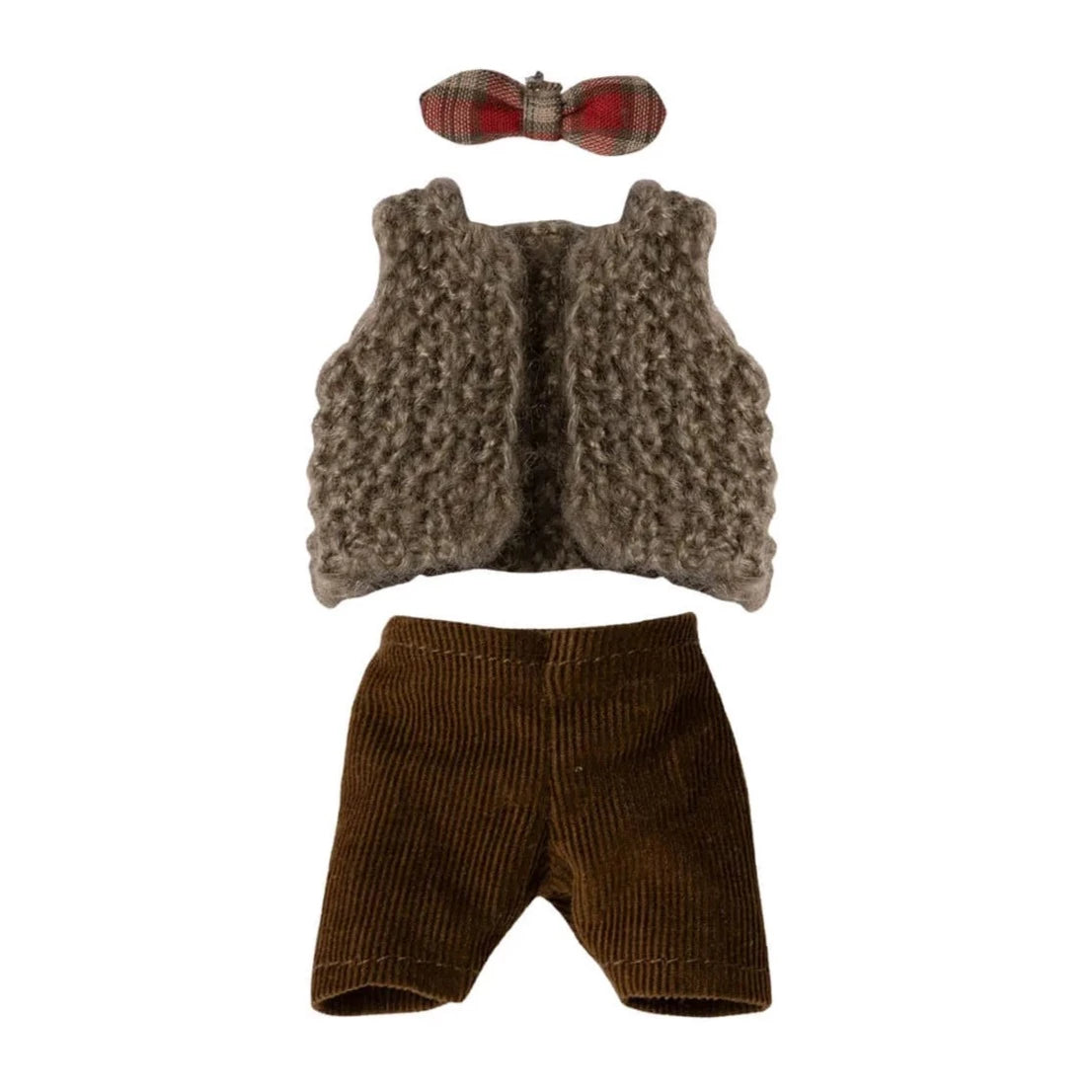 Maileg Vest Pants and Bow Tie from Grandpa Mouse 17-3305-00