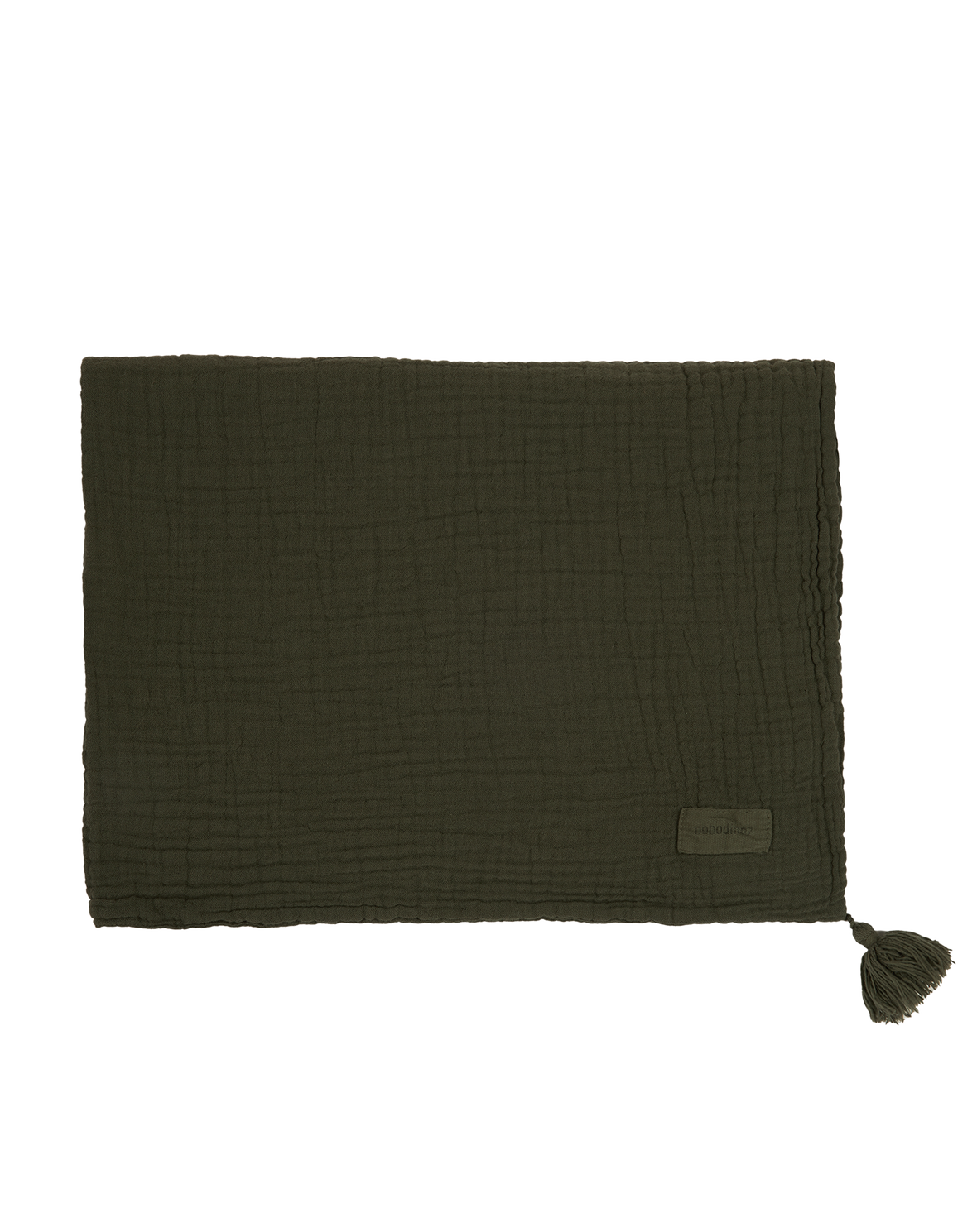 Wabi Sabi Blanket in Washed Double Muslin Vetiver