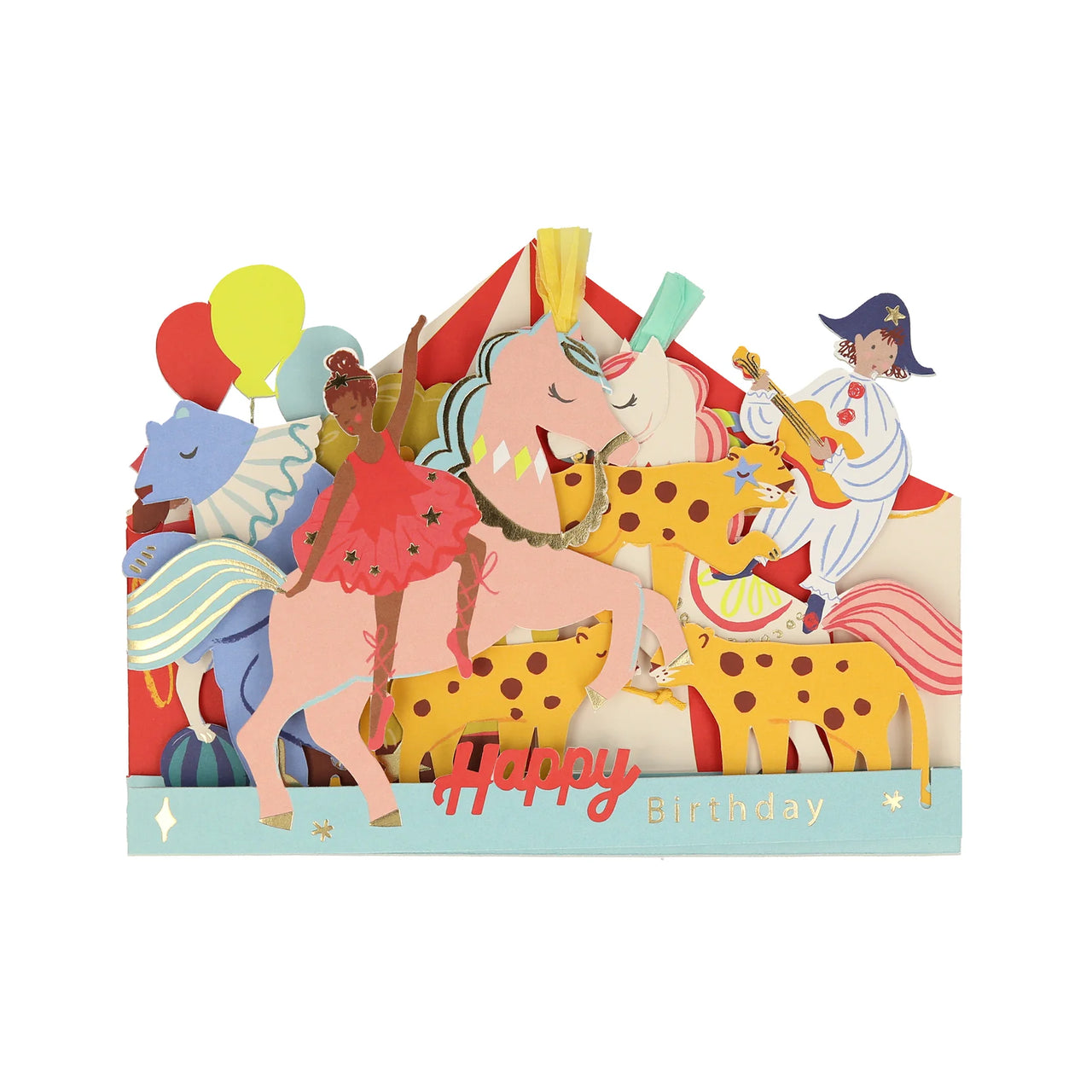 Circus Concertina Card